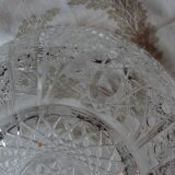 Cut crystal salad bowl