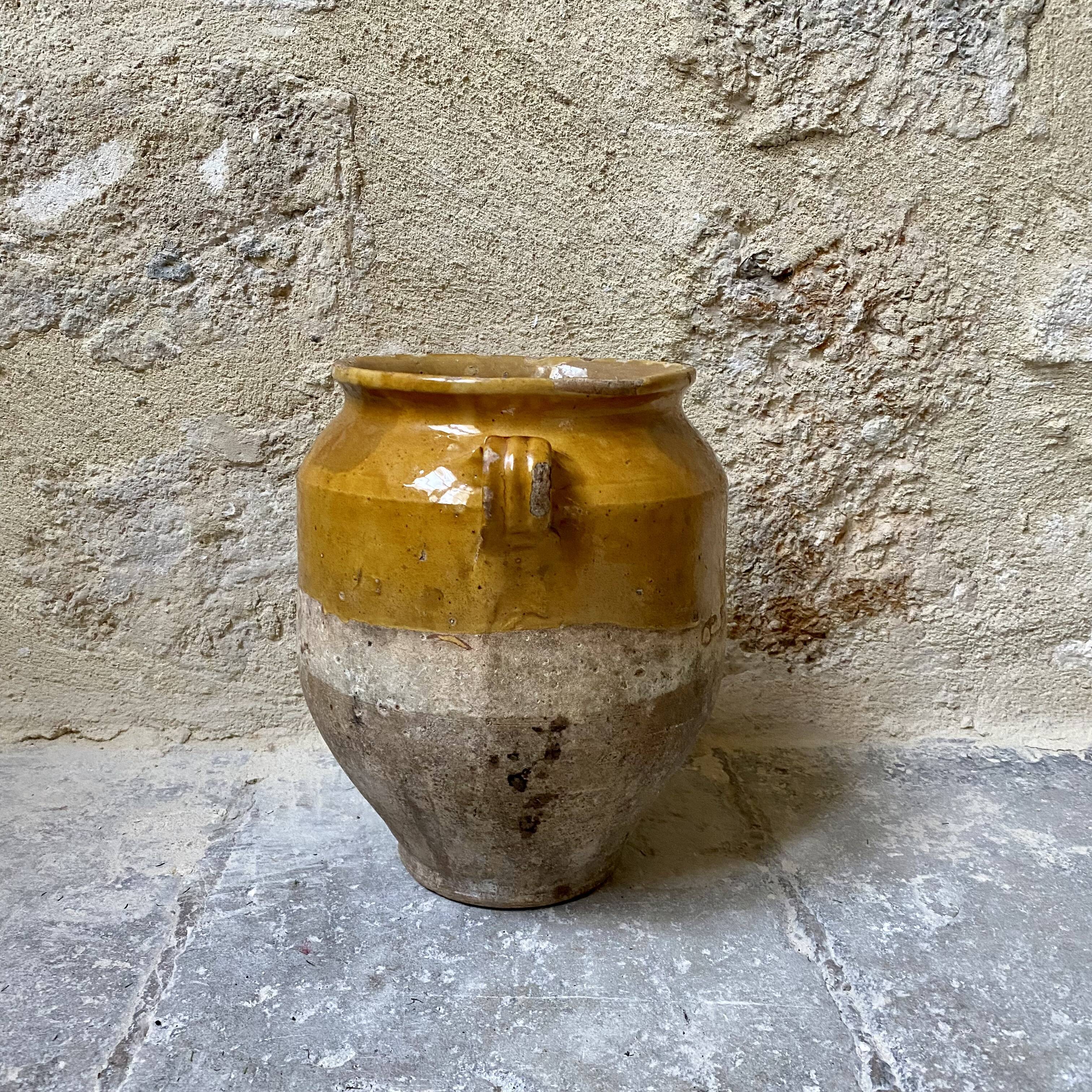 Yellow grease pot 26 cm