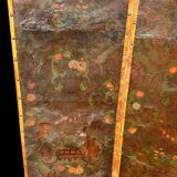 Large Four-Leaf Screen In Cordoba Leather From The Late 18th Century H 188 Cm