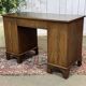 English desk from the 1950s in mahogany with a leather top.