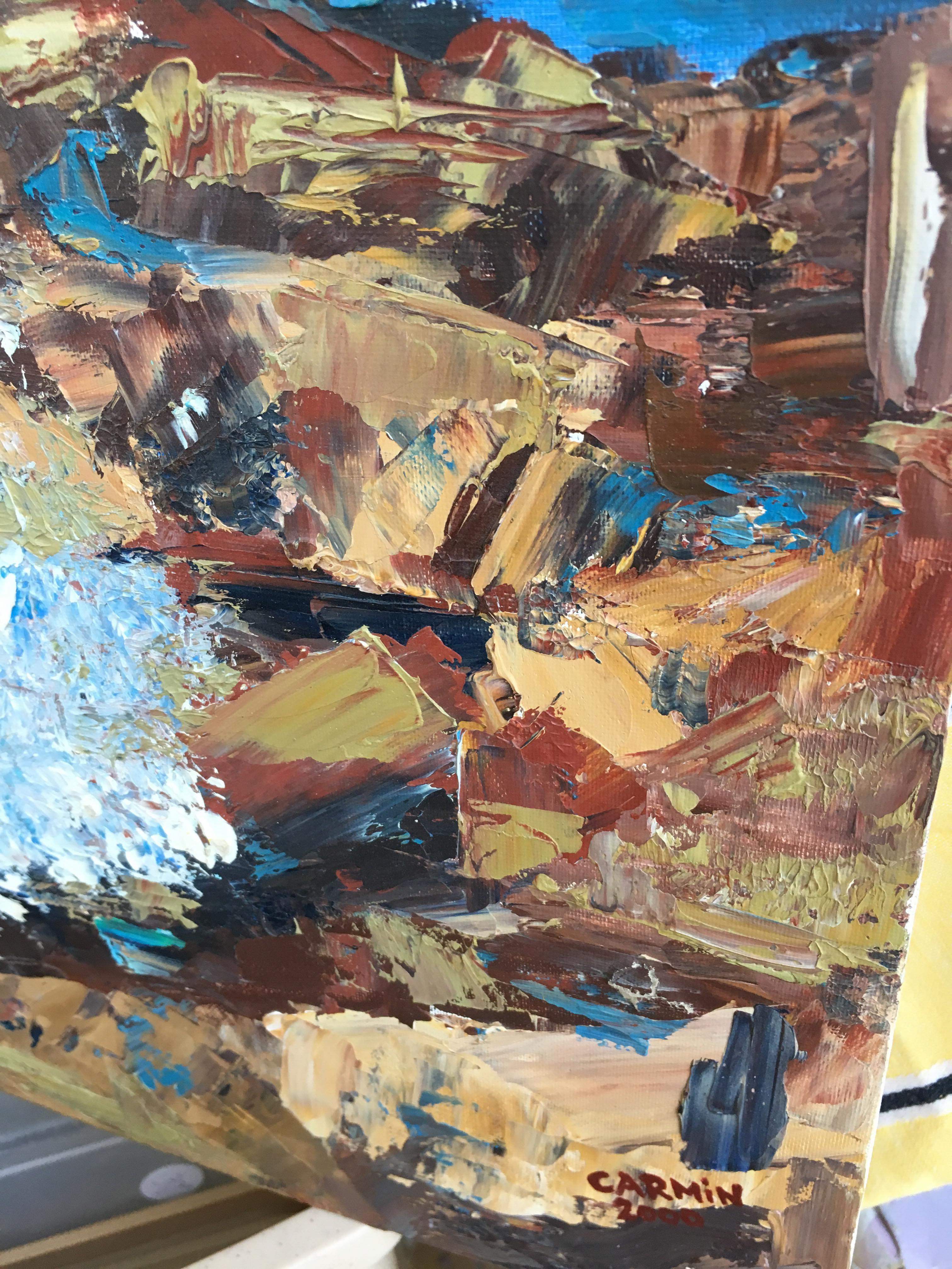 Marine oil painting