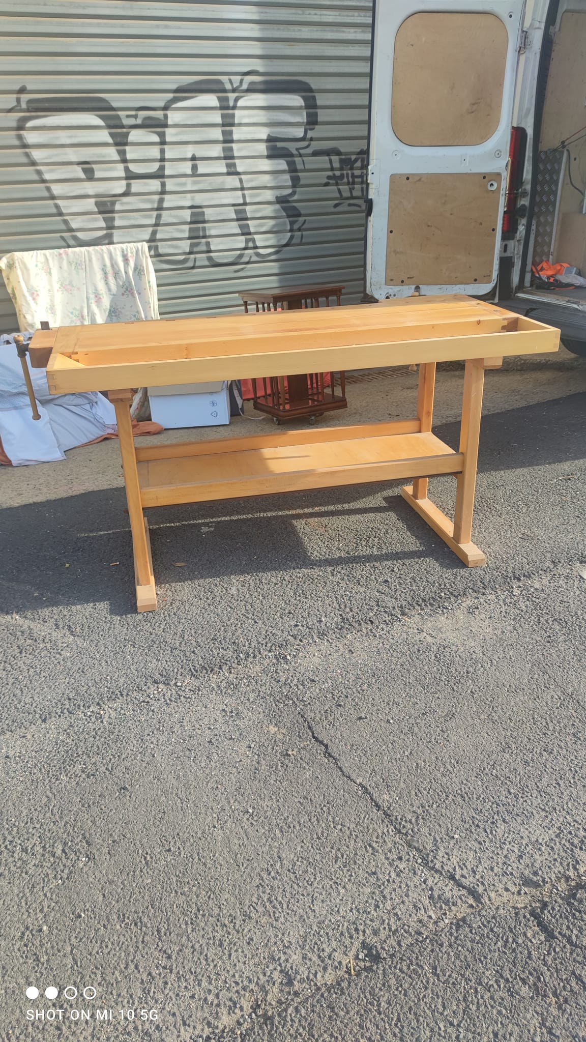 Solid beech workbench
