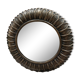 Miroir convexe pétale doré 22cm
