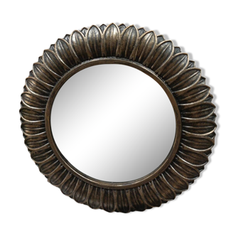 Gold petal convex mirror 22cm
