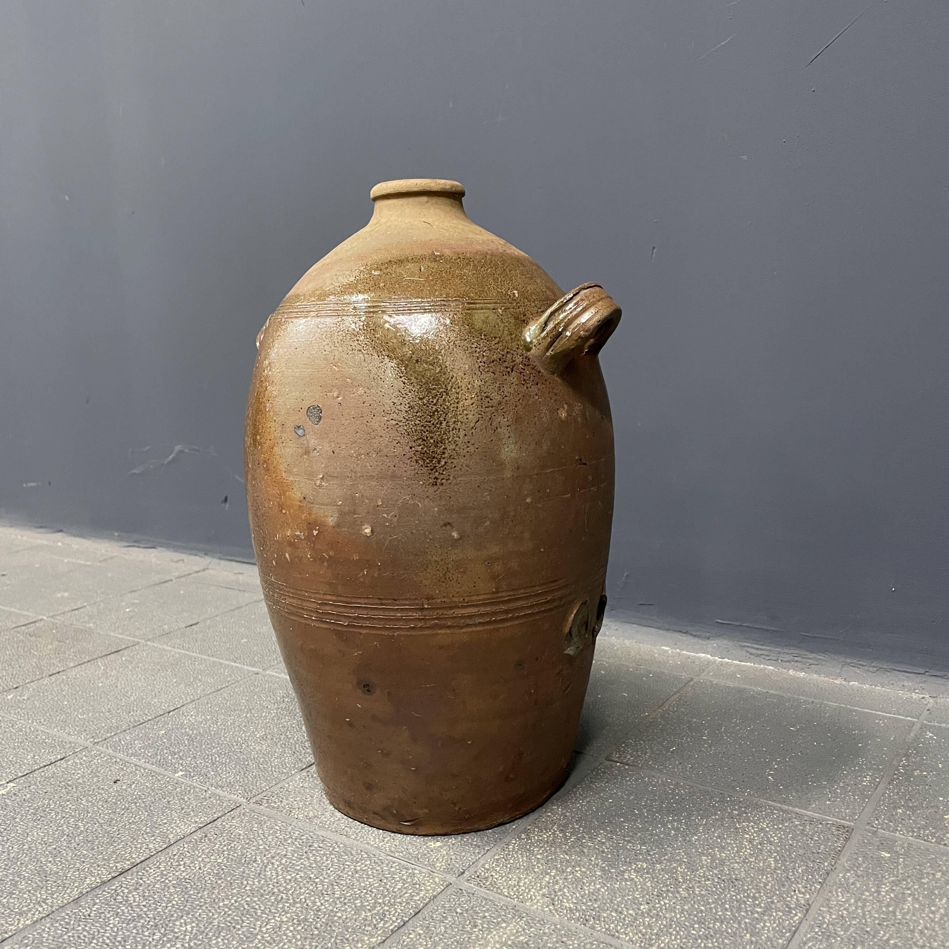 Large antique earthenware jug from Germany 18th century