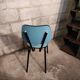 Blue formica chair 1960
