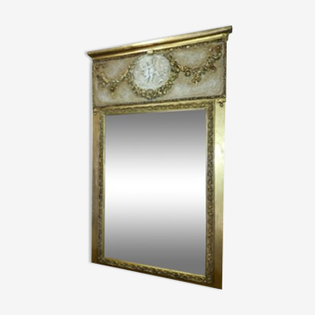 Miroir trumeau doré avec des anges 50 cms X 72 cms