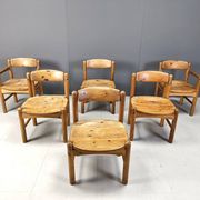 Rainer Daumiller pine wood dining chairs for Hirtshals Savvaerk - set of 6 - 1970s