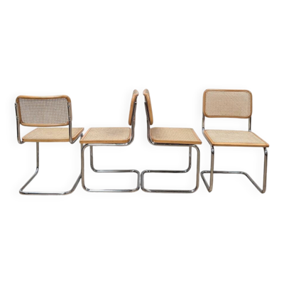 Lot de 4 chaises B32 par Marcel Breuer