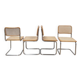 Lot de 4 chaises B32 par Marcel Breuer