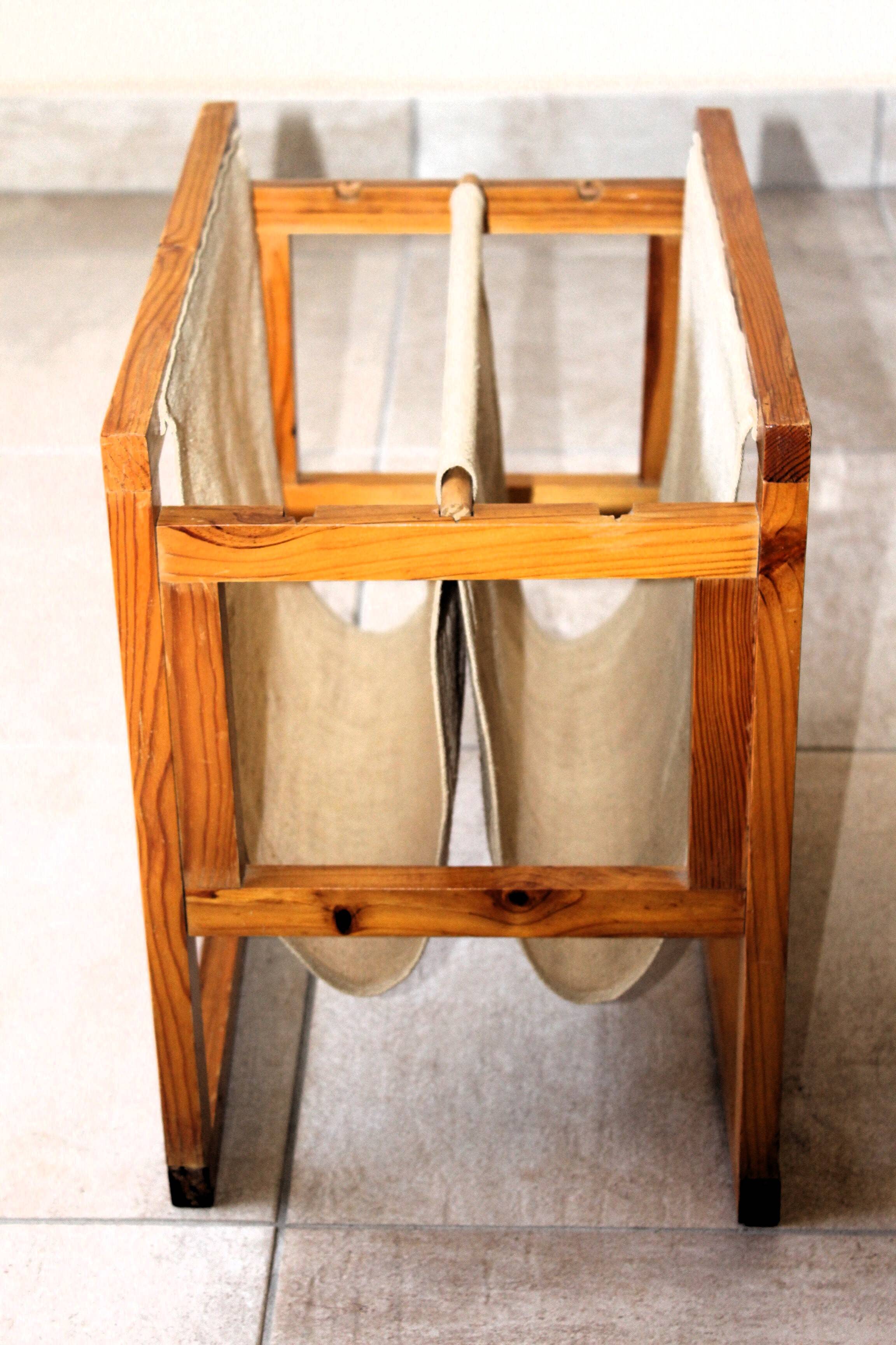 Vintage Scandinavian magazine rack