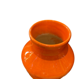 Vase en céramique orange Max Ildas