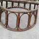 Set of 3 Vintage Rattan Half-Spherical Armchairs