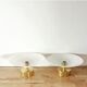 Vintage white opaline wall lamp lot
