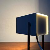 Mid-century minimalist German table lamp in cube by Kaiser Idell Leuchten, 1960s.