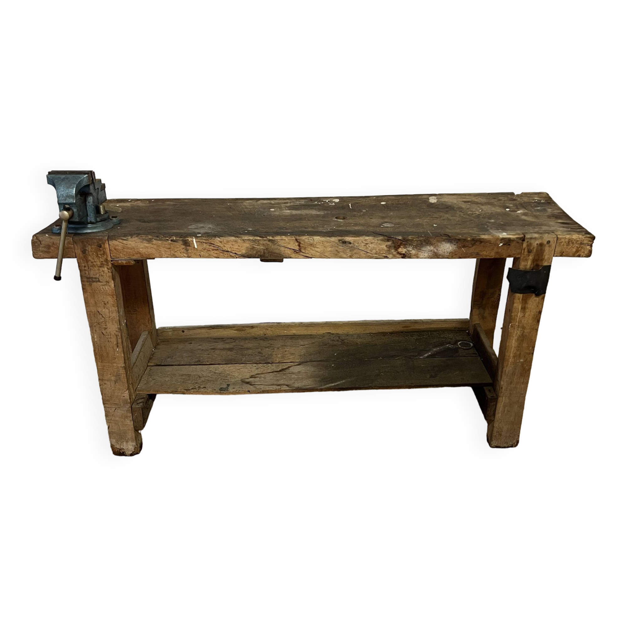 Old wooden craft workbench