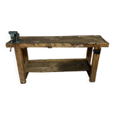 Old wooden craft workbench