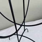 Sculptural chandelier in wrought iron