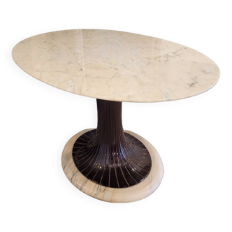 Calacatta marble dining table, Vittorio Dassi, Mid-Century, 50's – Italia