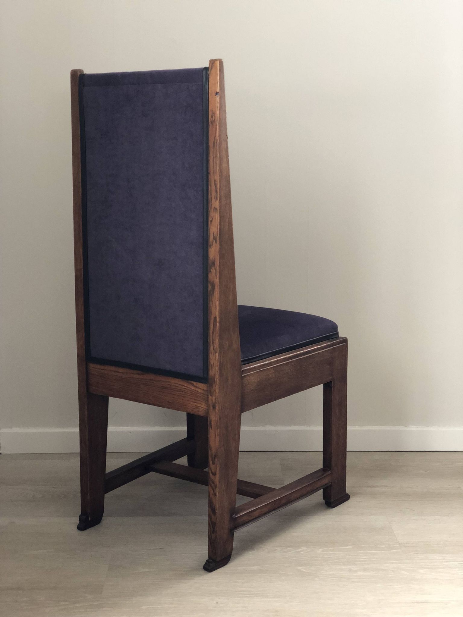 Set of 4 Art Deco Haagse School Dining Chair Frits Spanjaard 1930s