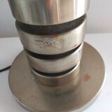 Vintage metal chrome spiral lamp foot