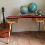 Vintage compass feet desk