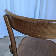 Set of 2 Vintage Wooden Dining Chair: Mid-Century Bistro Style, Yugoslavia
