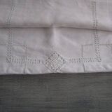 Old embroidered tablecloth - monogrammed: 300x160cm