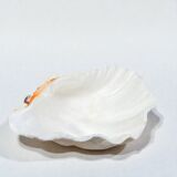 large shell-shaped ashtray Tridacna natural vintage 1970s