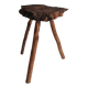 French Olive Wood Rustic / Wabi Sabi Accent Side Table / Stool, Early 20th C.