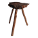 French Olive Wood Rustic / Wabi Sabi Accent Side Table / Stool, Early 20th C.