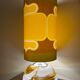 Table lamp lampshade vintage fabric Sirius pattern