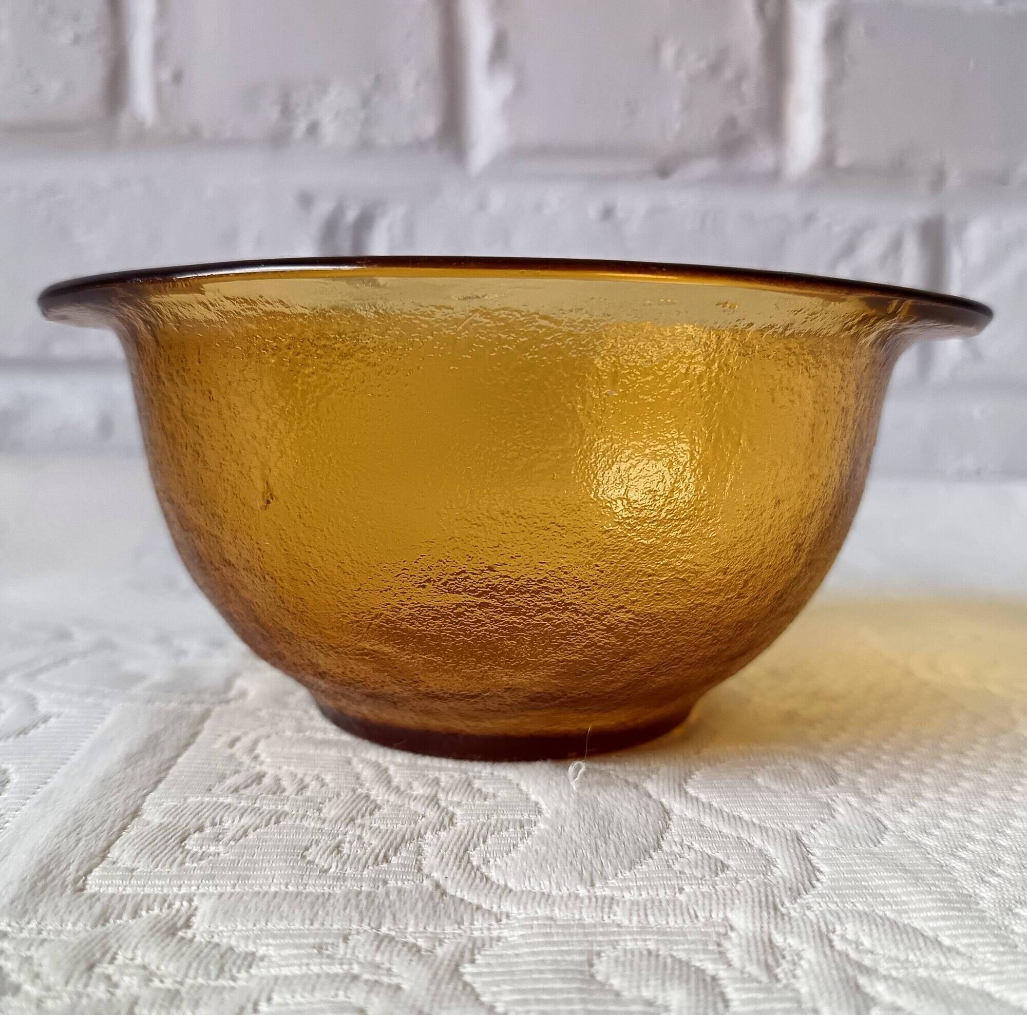 4 ear bowls Arcoroc Sierra, Vintage 70's bowls, France