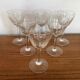 Set of 6 engraved wine glasses