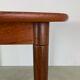 Extendable table by Gustav Bahus with 4 chairs by Peter Hvidt