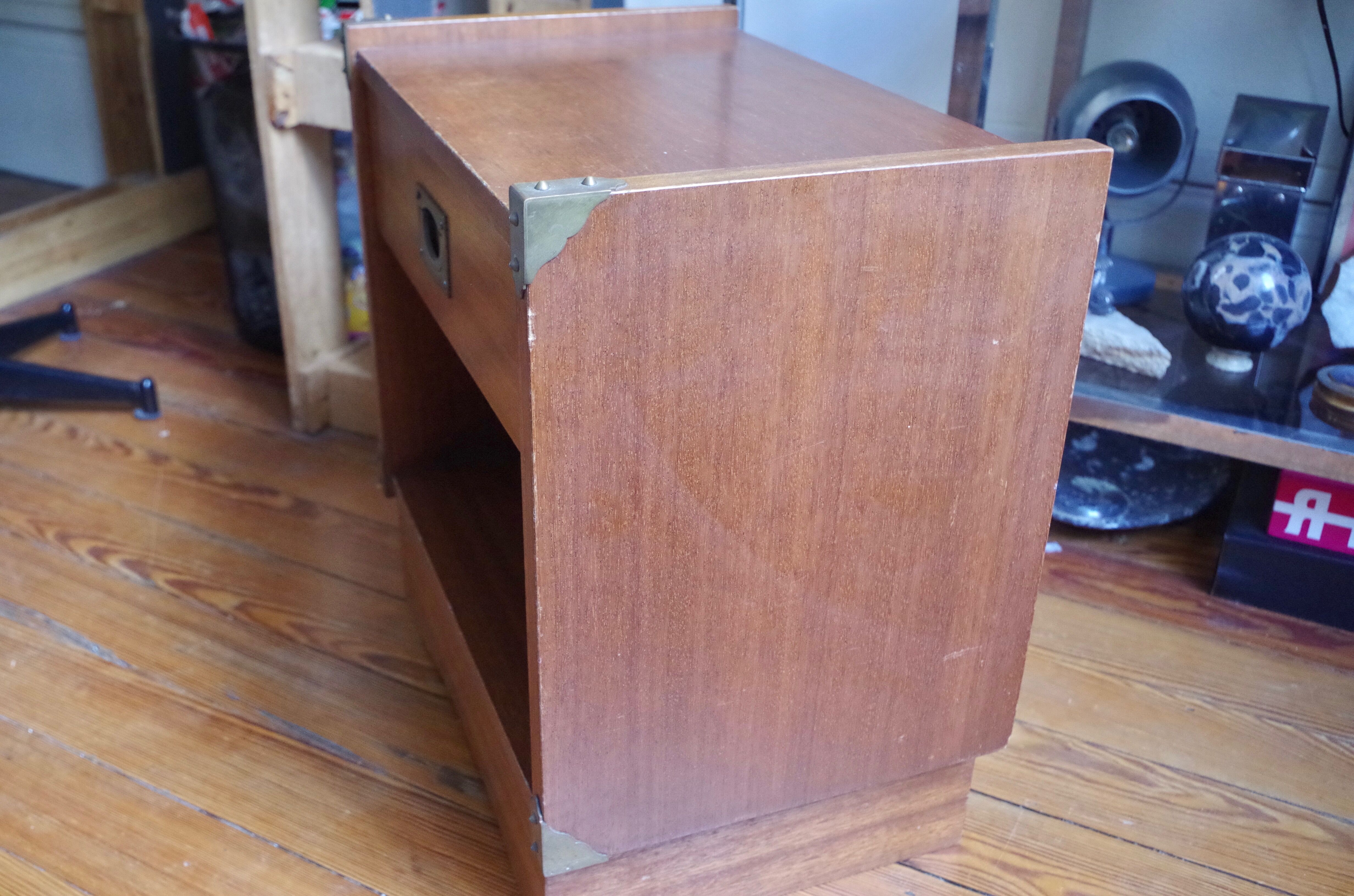 Vintage boat marine bedside table 70's