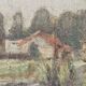 Painting on cardboard (Barbizon) Landscape