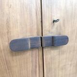 1950s Brazilian modernist library in exotic wood and lacquer.