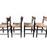 Set of 4 Dordogne model chairs from Sentou, produced by Robert Sentou, circa 1950