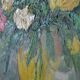 huile sur toile bouquet de fleurs