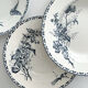 4 deep plates ironstone butterflies "Carmen" Sarreguemines