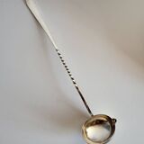 Punch ladle, cocktail, in silver-plated cherry metal.
