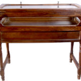 Showcase - display - antique Burmese teak jeweller's console
