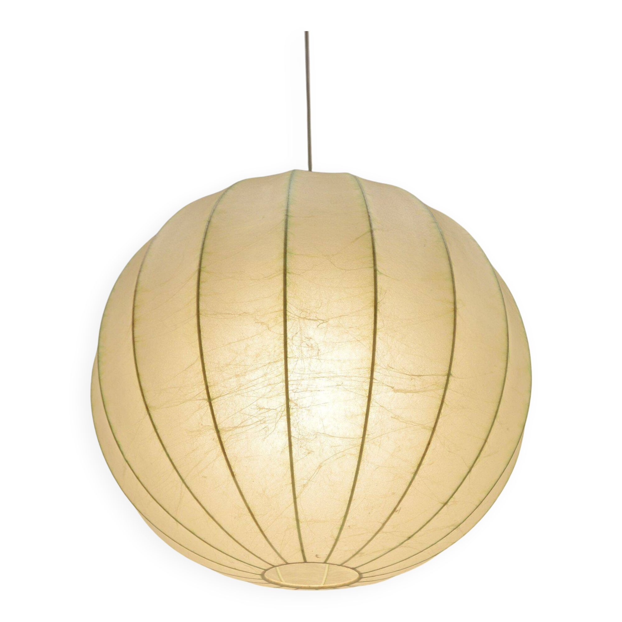Vintage cocoon pendant lamp by Goldkant Leuchten, 1960s