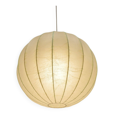 Lampe à pendentif vintage en cocon par Goldkant Leuchten, années 1960.