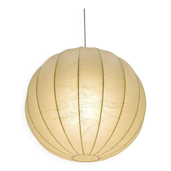Lampe à pendentif vintage en cocon par Goldkant Leuchten, années 1960.