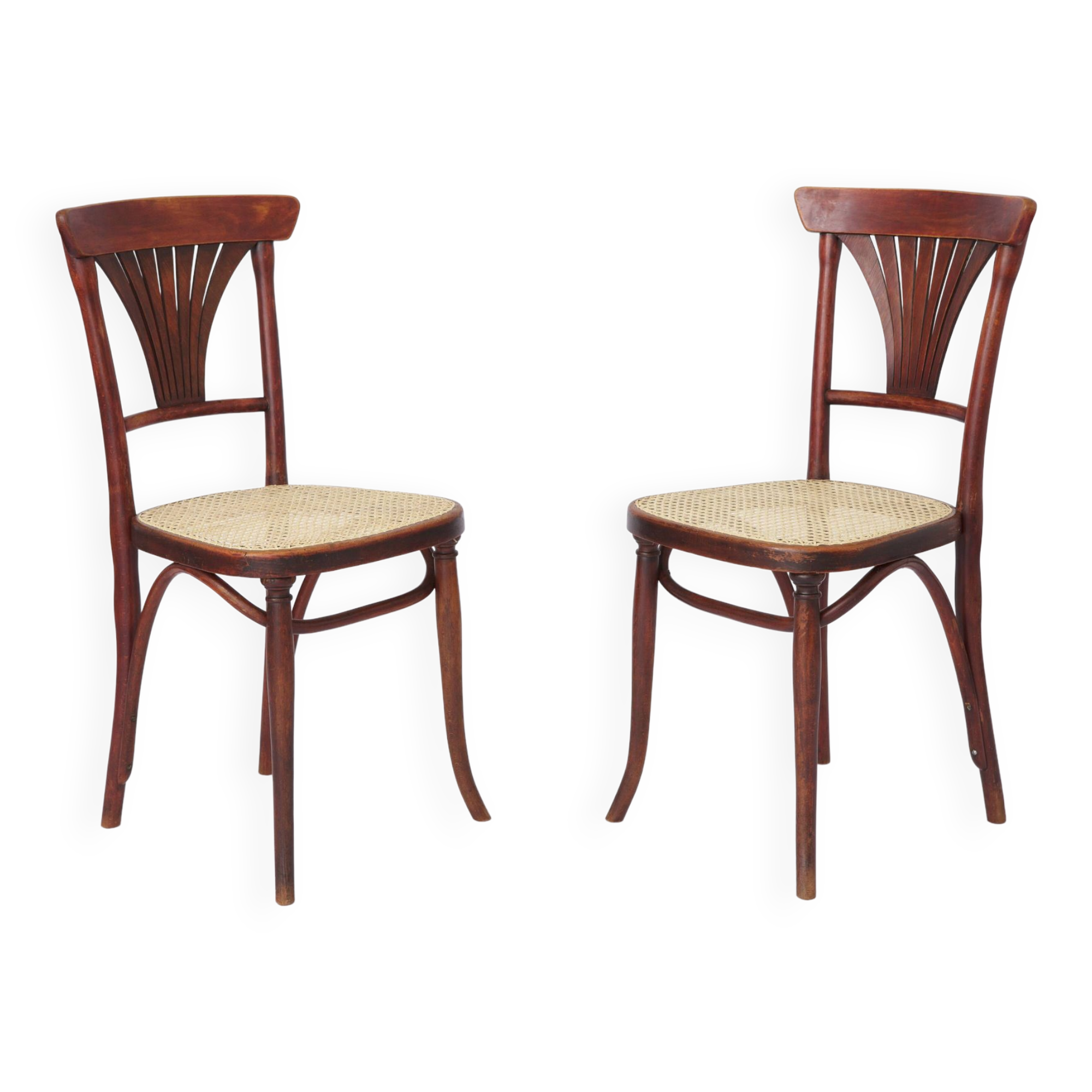 Pair Thonet chairs #221 around 1900, vintage, antique