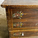 Antique 1903 French wedding chest trunk coffer, 1903 France.