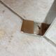 Pair of vintage 70s chrome zebrano wood bedside tables