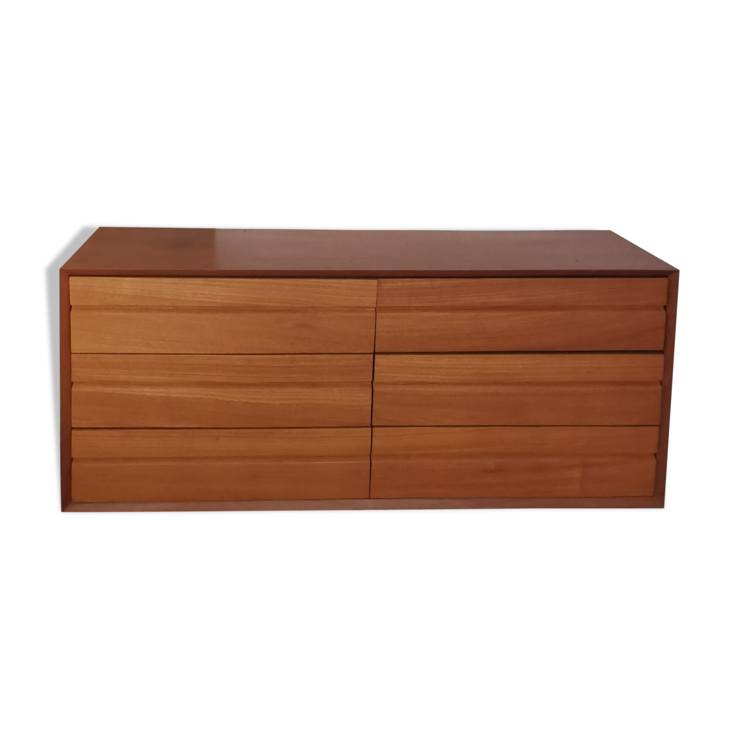 Italian drawer sideboard in solid wood 1960